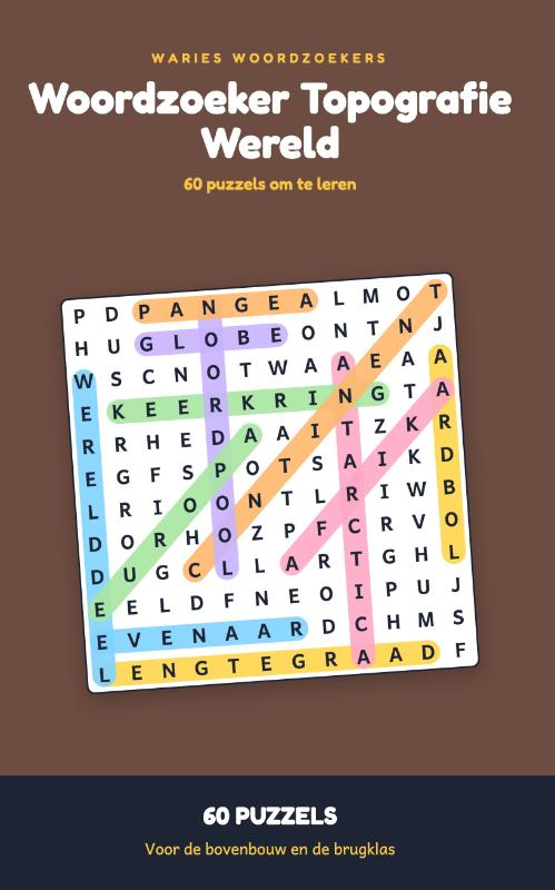 Woordzoeker Topografie Wereld