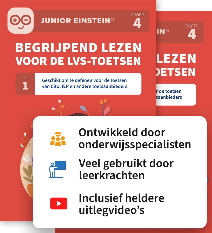 Begrijpend lezen voor de LVS-toetsen set - Deel 1 en 2 - Groep 4