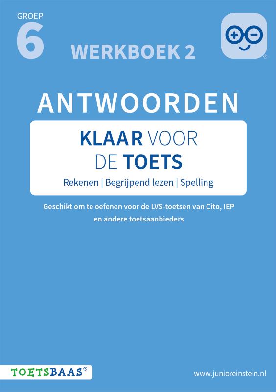 Klaar voor de toets - Antwoordenboek 2 | Groep 6 + Online video-uitleg