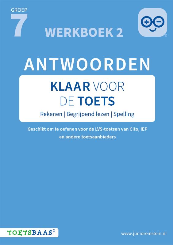 Klaar voor de toets - Antwoordenboek 2 | Groep 7 + Online video-uitleg