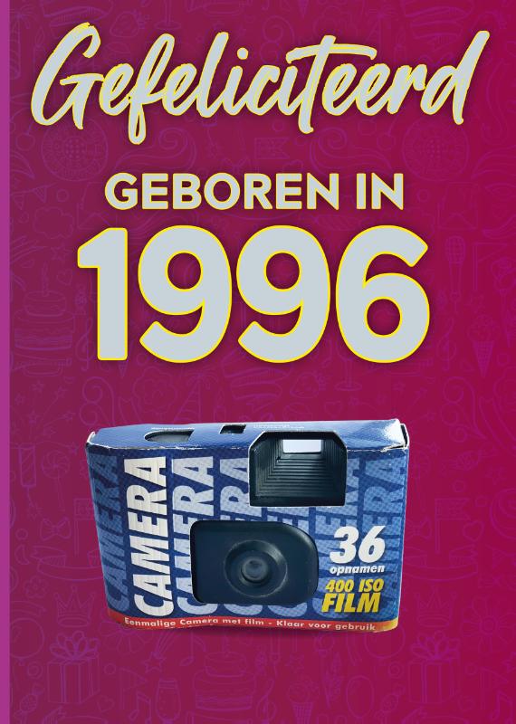 4x Felicitatieboekje 1996 +4x envelop