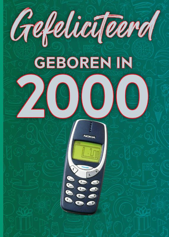 4x Felicitatieboekje 2000 +4x envelop