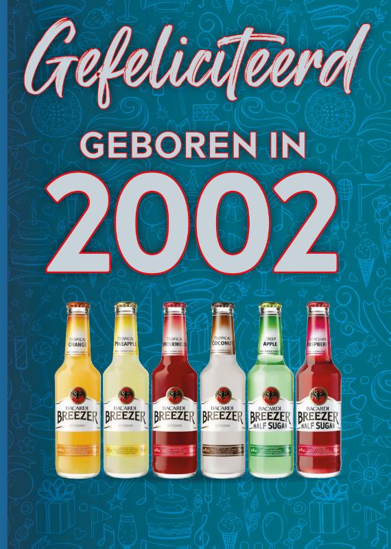 4x Felicitatieboekje 2002 + 4x envelop