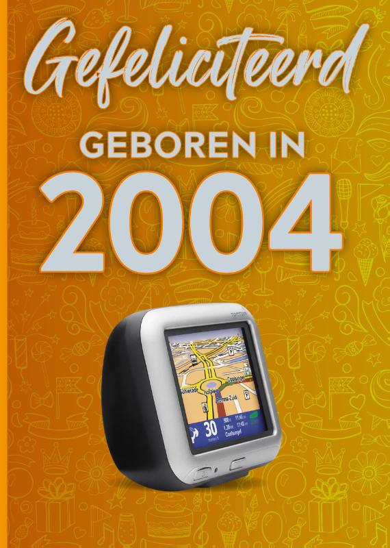 4x Felicitatieboekje 2004 + 4x envelop