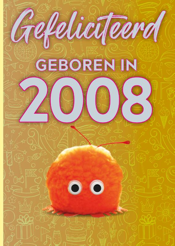 4x Felicitatieboekje 2008 + 4x envelop